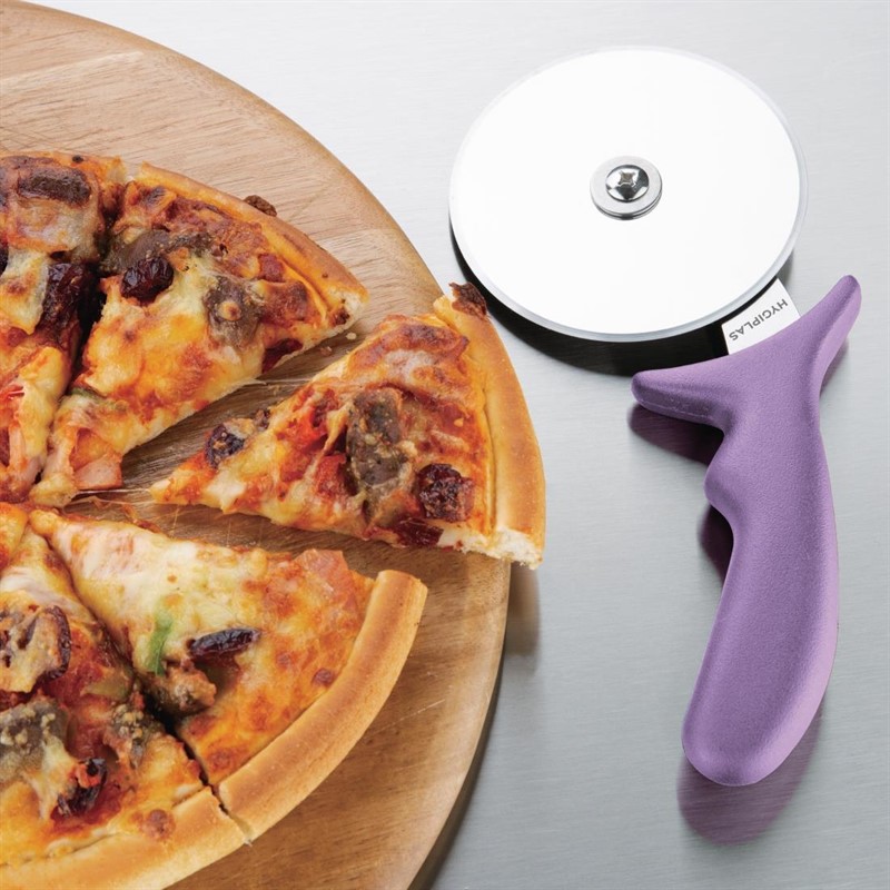  Hygiplas Roulette &agrave; pizza code couleur violet allerg&egrave;nes 102mm 