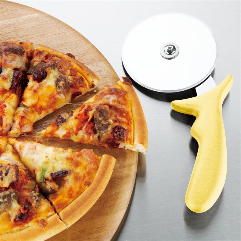  Hygiplas Roulette &agrave; pizza jaune 102 mm 