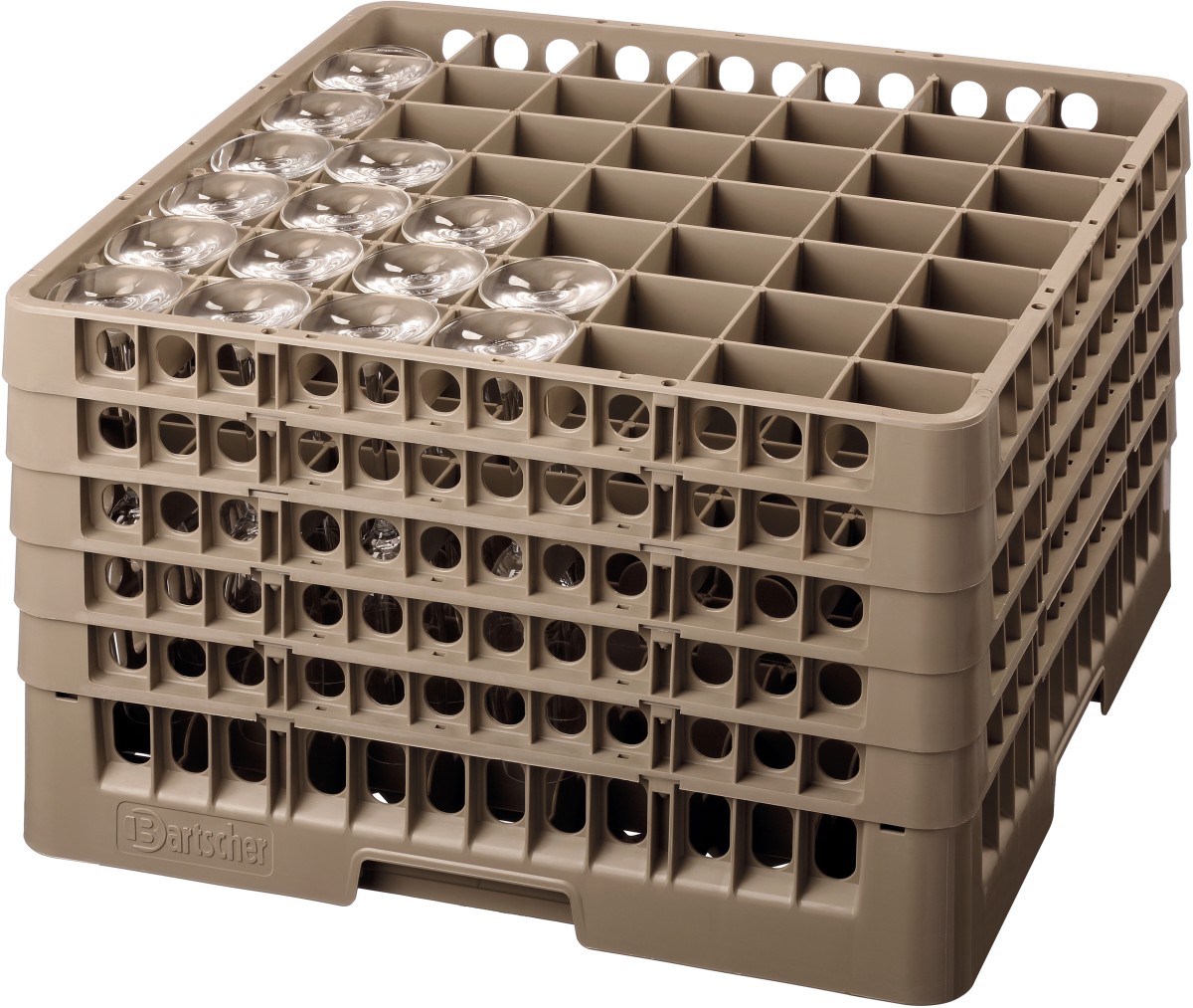  Bartscher Casier verres, 49 comp. 