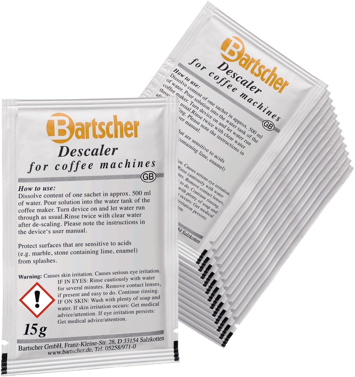  Bartscher Détartrant machine à café, 30x15g 
