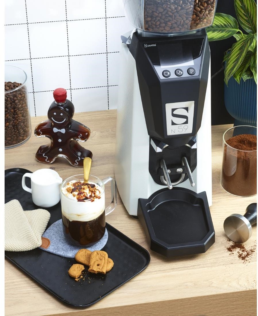  Santos Moulin &agrave; caf&eacute; &agrave; la demande 59WA blanc 